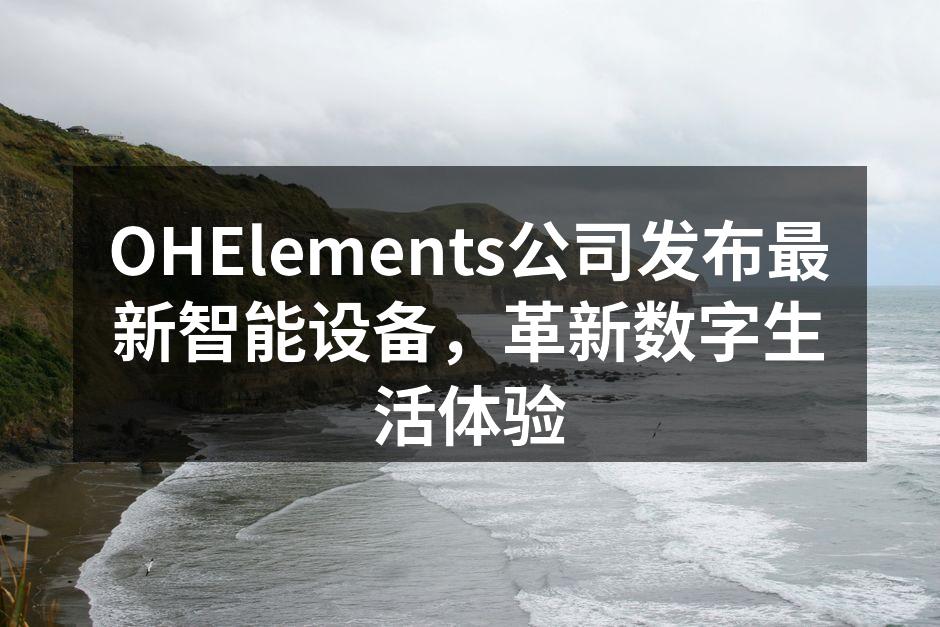 OHElements最新智能设备发布会现场